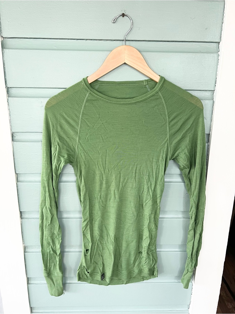 Ibex wool long sleeve base layer shirt women’s small fall winter ski fair cond